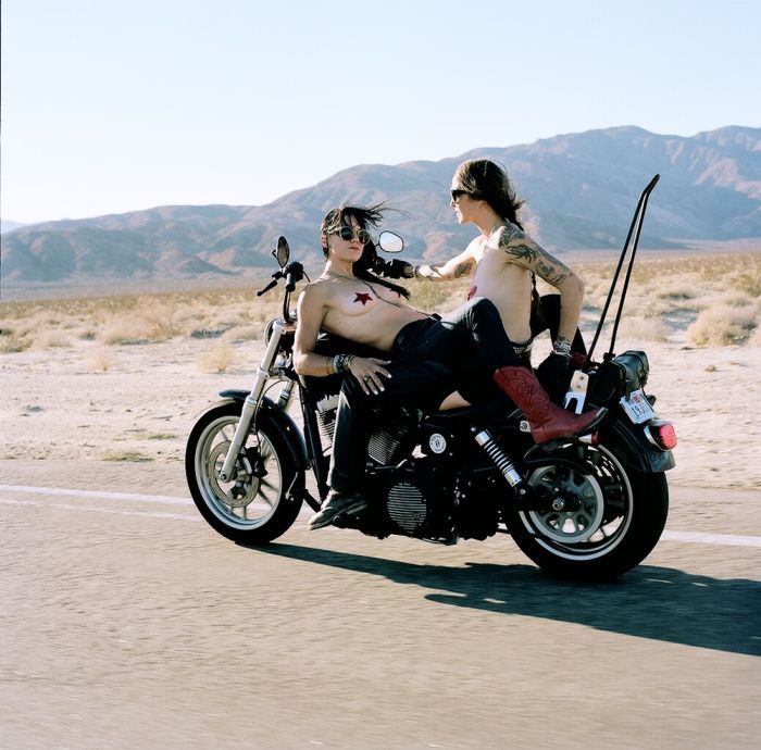 Girls on a motorcycle in Shah Alam
