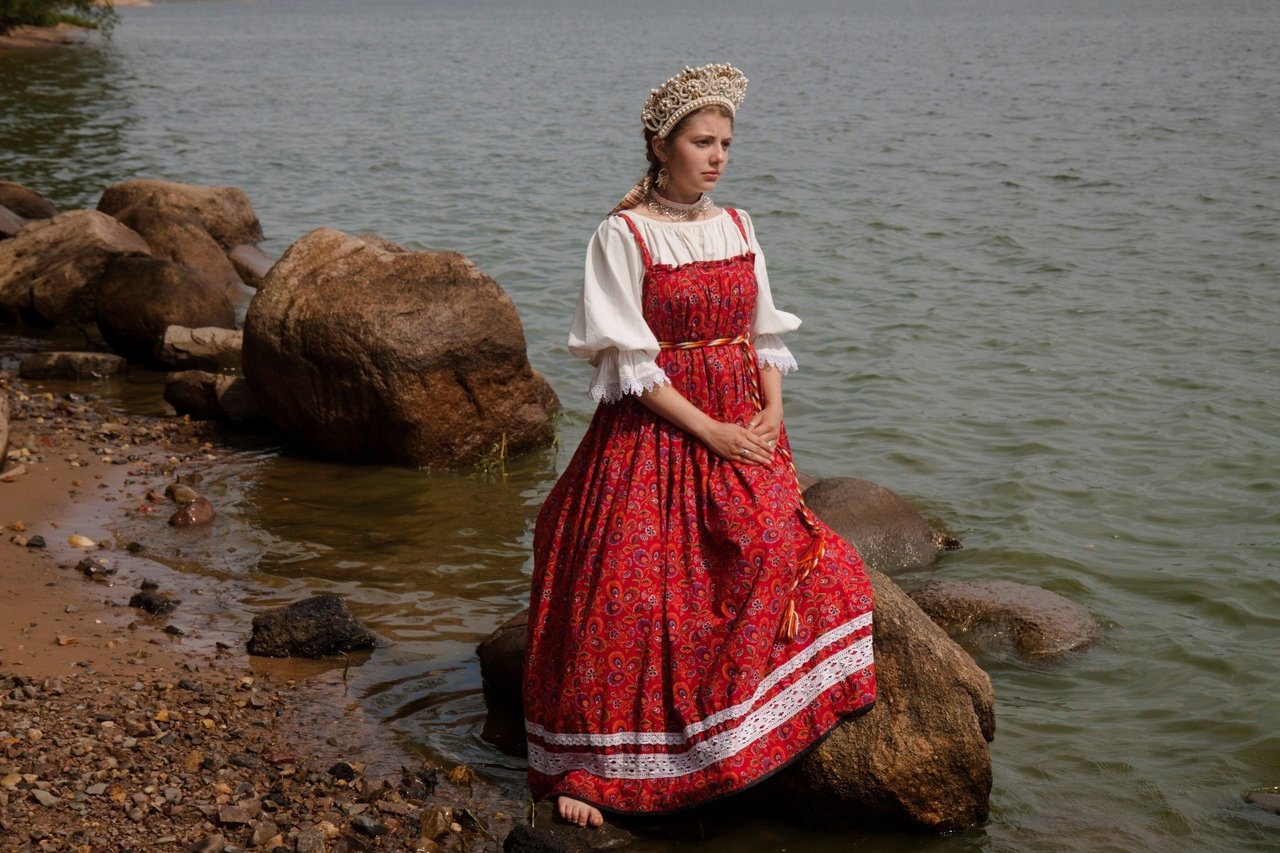 Women in Slavic costumes in Shah Alam