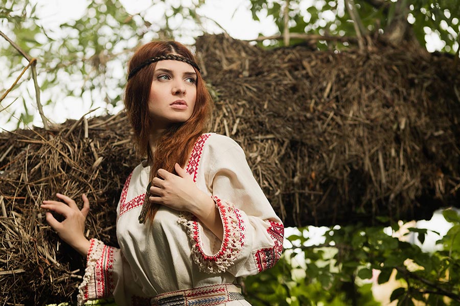 Women in Slavic costumes in Shah Alam