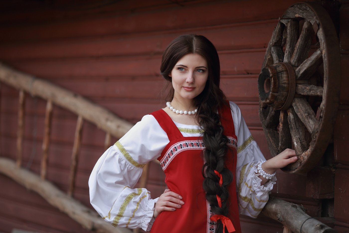 Girls in Slavic costumes in Shah Alam