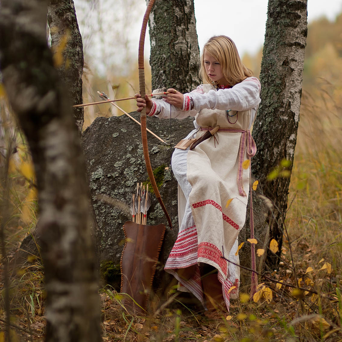 Sexy photo Girls in Slavic costumes in Shah Alam